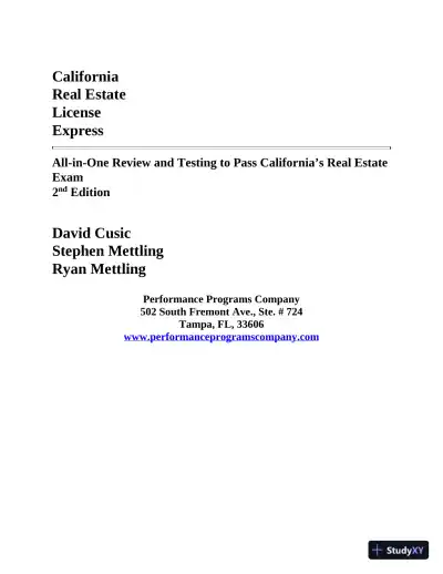 California Real Estate License Express: All-in-One Review and Testing (2020) - Page 3 preview image