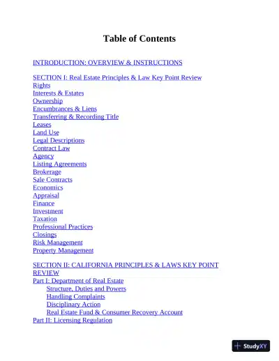 California Real Estate License Express: All-in-One Review and Testing (2020) - Page 5 preview image