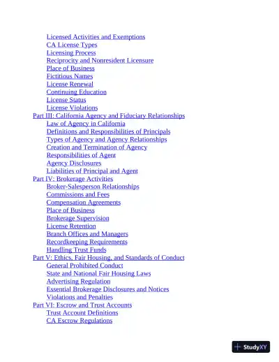 California Real Estate License Express: All-in-One Review and Testing (2020) - Page 6 preview image