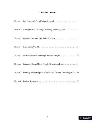 Solution Manual for Data Analysis with SPSS: A First Course in Applied Statistics, 4th Edition - Page 3 preview image