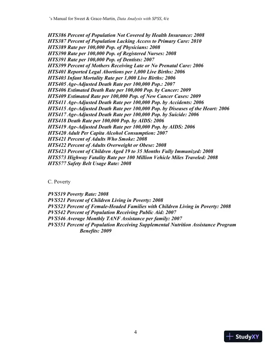 Solution Manual for Data Analysis with SPSS: A First Course in Applied Statistics, 4th Edition, page 7