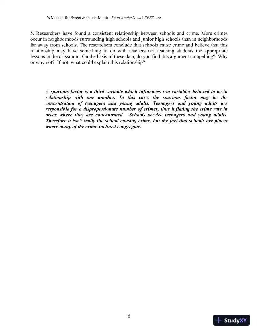 Solution Manual for Data Analysis with SPSS: A First Course in Applied Statistics, 4th Edition, page 9