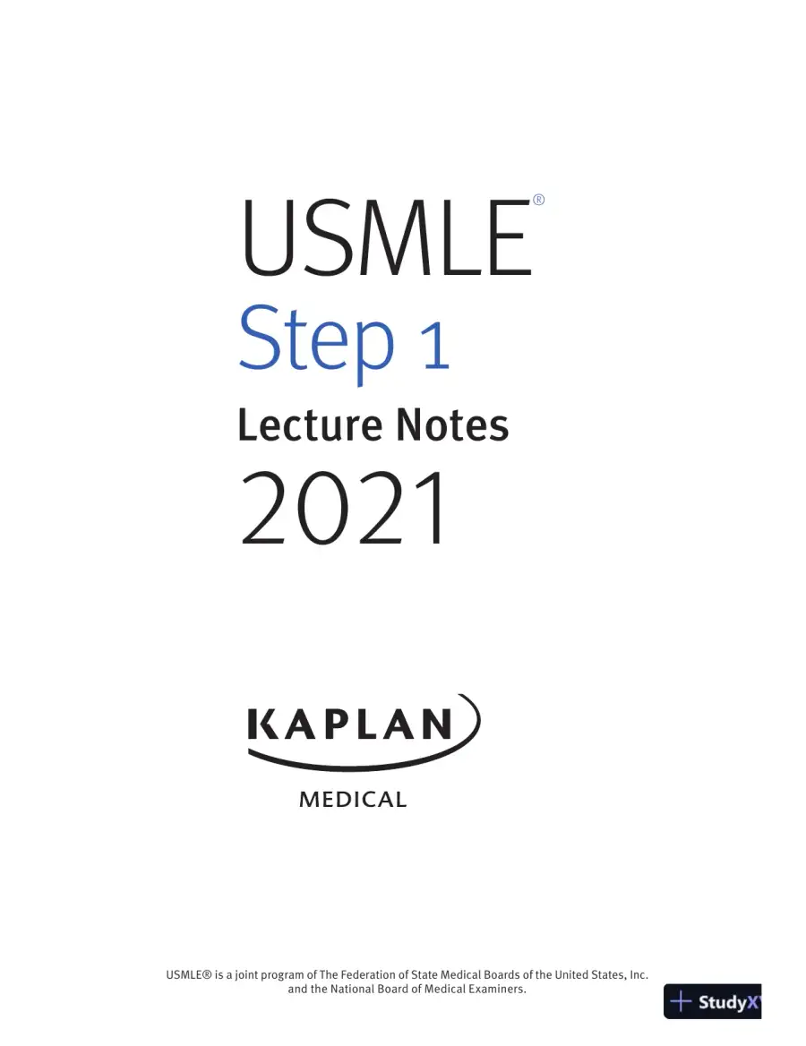 Kaplan Medical USMLE Step 1 Lecture Notes (2021), page 3