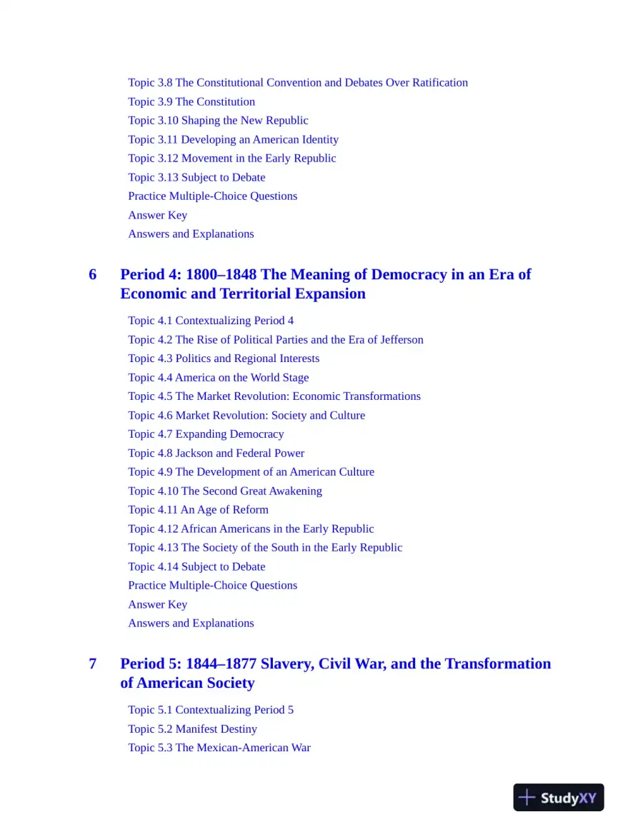 AP U.S. History Premium, 2024: 5 Practice Tests + Comprehensive Review + Online Practice (2023), page 12