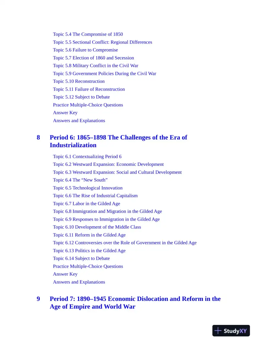 AP U.S. History Premium, 2024: 5 Practice Tests + Comprehensive Review + Online Practice (2023), page 13