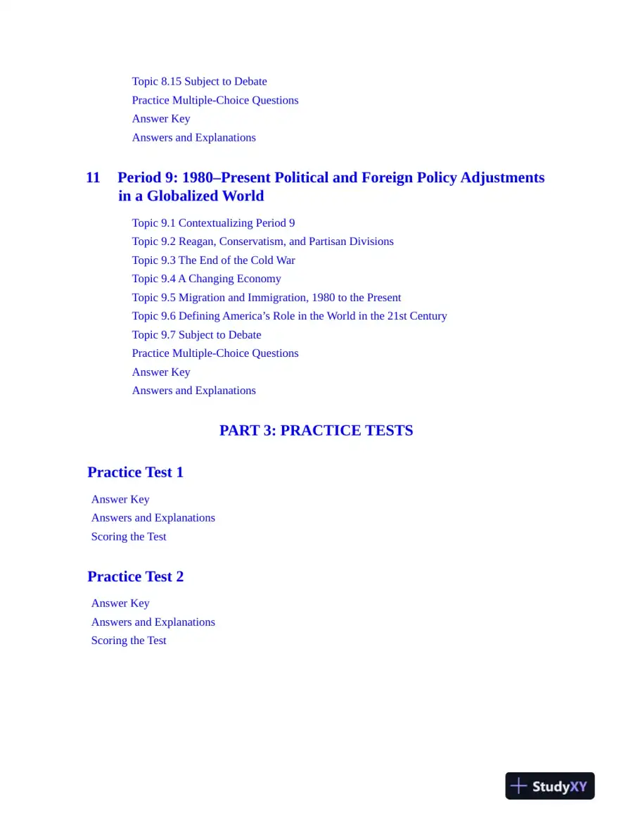 AP U.S. History Premium, 2024: 5 Practice Tests + Comprehensive Review + Online Practice (2023), page 15