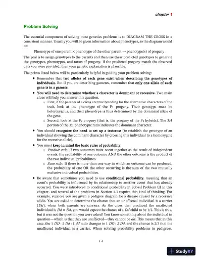 Solution Manual For Genetics: From Genes to Genomes,, 7th Edition - Page 3 preview image