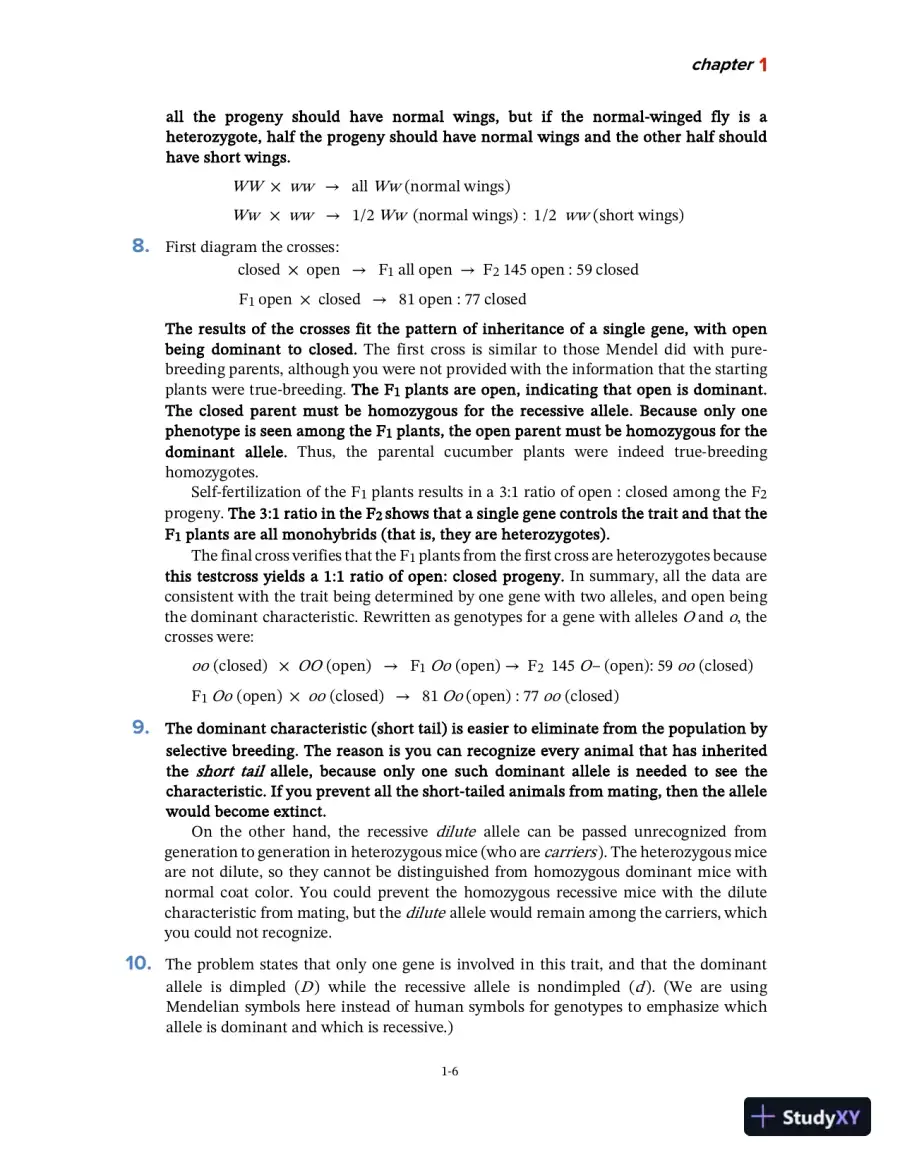 Solution Manual For Genetics: From Genes to Genomes,, 7th Edition, page 7