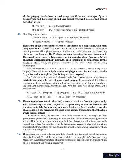 Solution Manual For Genetics: From Genes to Genomes,, 7th Edition - Page 7 preview image