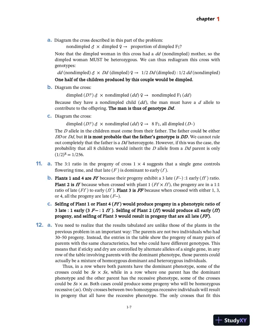 Solution Manual For Genetics: From Genes to Genomes,, 7th Edition, page 8