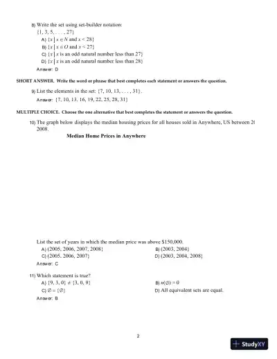 Test Bank For Math in Our World, 4th Edition - Page 11 preview image