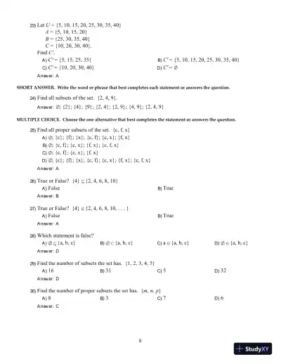 Test Bank For Math in Our World, 4th Edition - Page 14 preview image