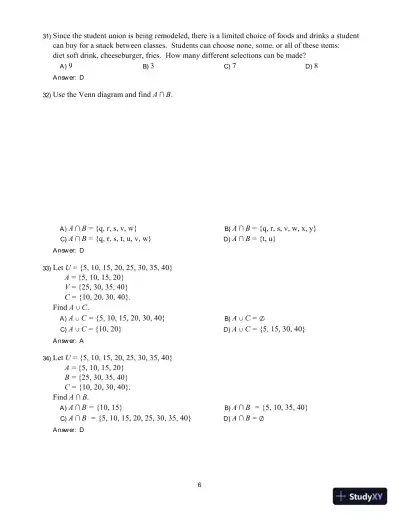Test Bank For Math in Our World, 4th Edition - Page 15 preview image