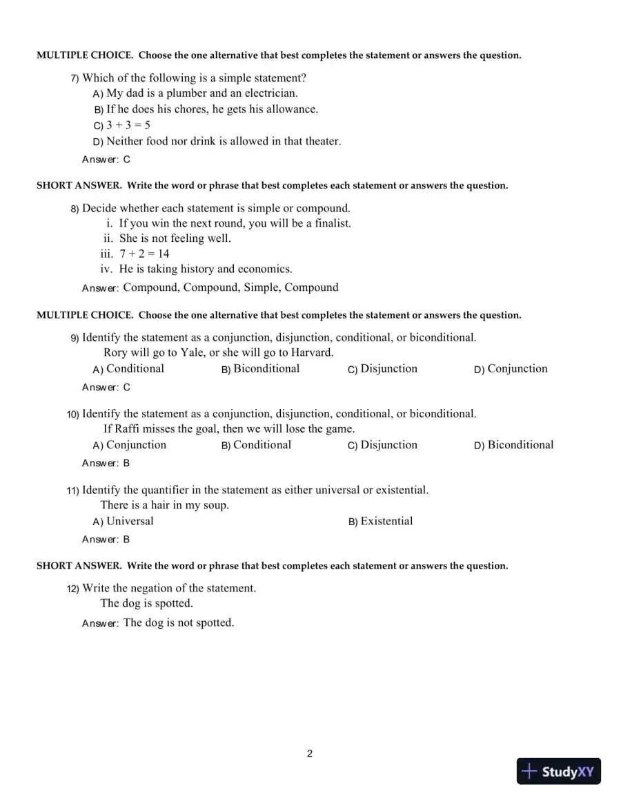 Test Bank For Math in Our World, 4th Edition, page 31