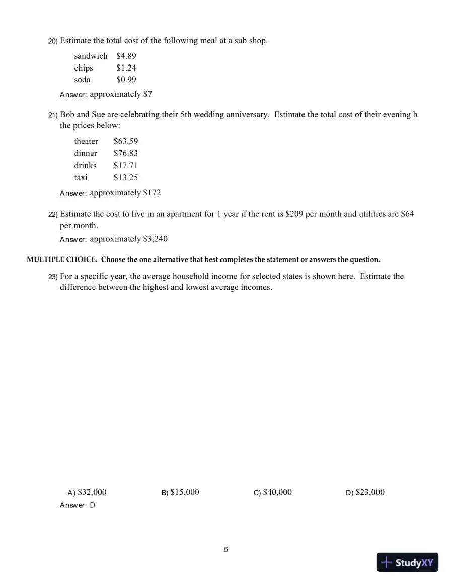 Test Bank For Math in Our World, 4th Edition, page 6