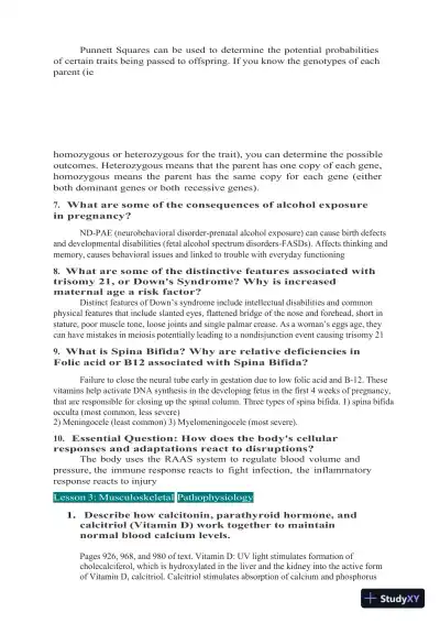 2024 WGU D236 Pathophysiology Practice Exam With Answers (134 Solved Questions) - Page 11 preview image