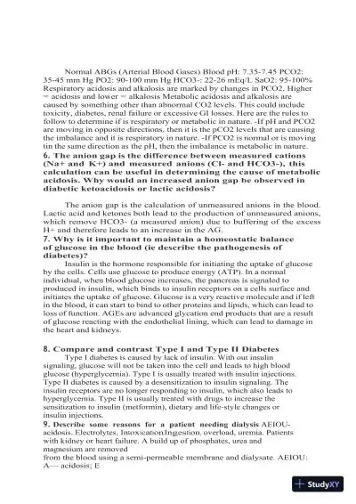 2024 WGU D236 Pathophysiology Practice Exam With Answers (134 Solved Questions) - Page 5 preview image