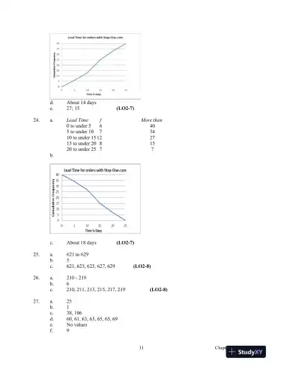 Basic Statistics For Business And Economics, First Canadian Edition Solution Manual - Page 15 preview image