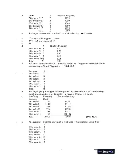 Basic Statistics For Business And Economics, First Canadian Edition Solution Manual - Page 9 preview image