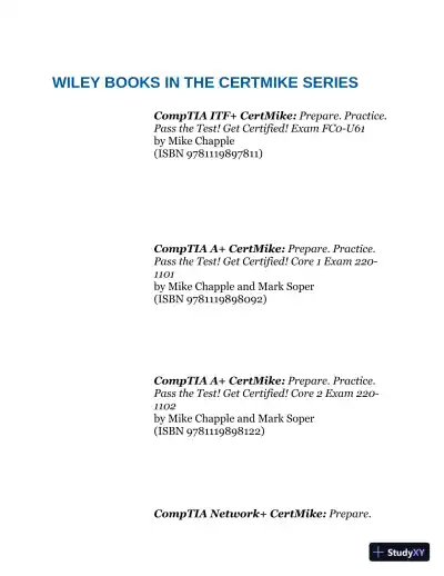 CompTIA A+ CertMike: Core 1 Exam 220-1101 (2023) - Page 27 preview image