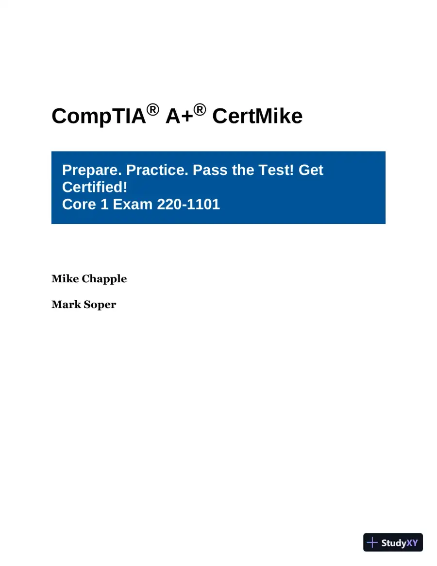 CompTIA A+ CertMike: Core 1 Exam 220-1101 (2023), page 29