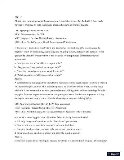 Test Bank For Medical-Surgical Nursing: Patient-Centered Collaborative Care (2 Volume Set), 8th Edition - Page 25 preview image