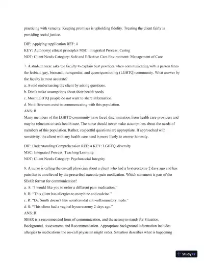 Test Bank For Medical-Surgical Nursing: Patient-Centered Collaborative Care (2 Volume Set), 8th Edition - Page 5 preview image