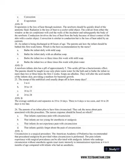 Pediatric Primary Care: Practice Guidelines for Nurses 3rd Edition Test Bank - Page 31 preview image