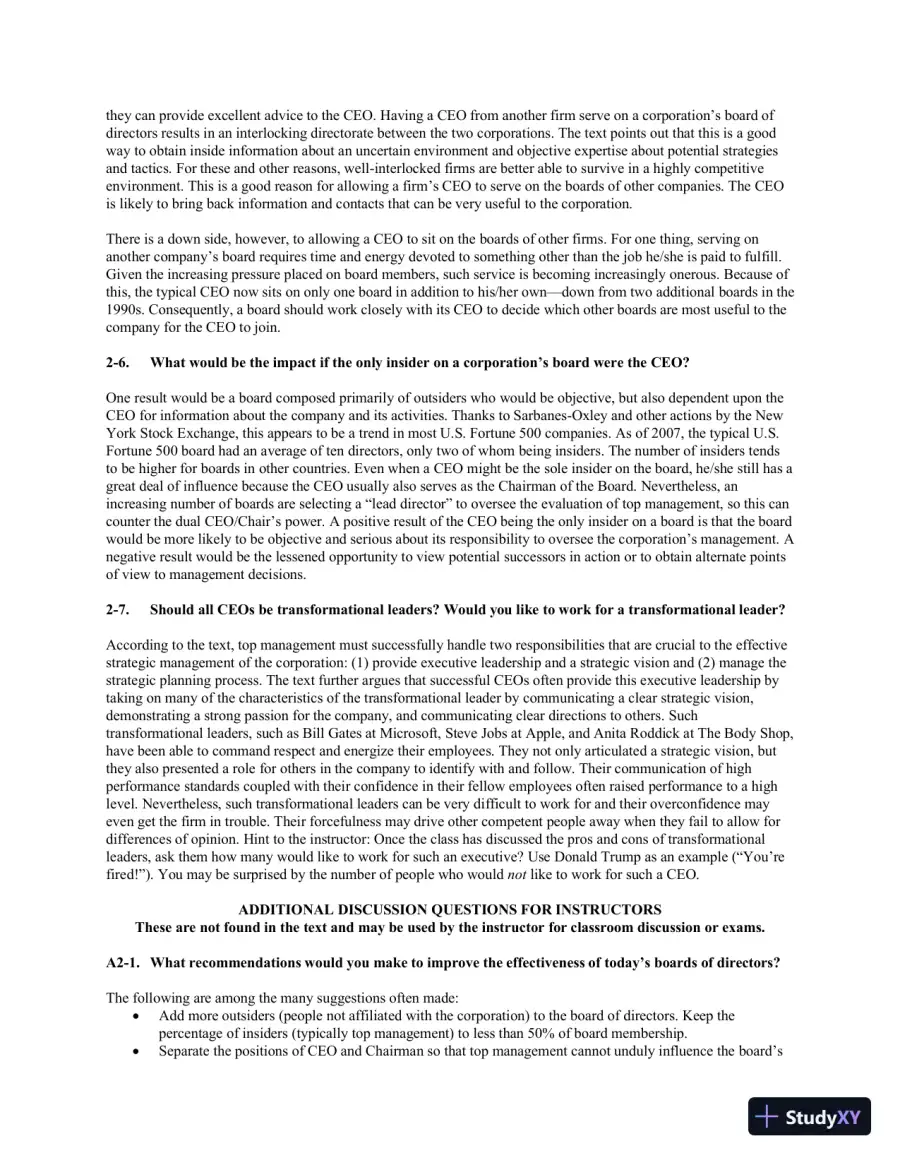 Strategic Management And Business Policy : Globalization, Innovation And Sustainability, 15th Edition Solution Manual, page 17