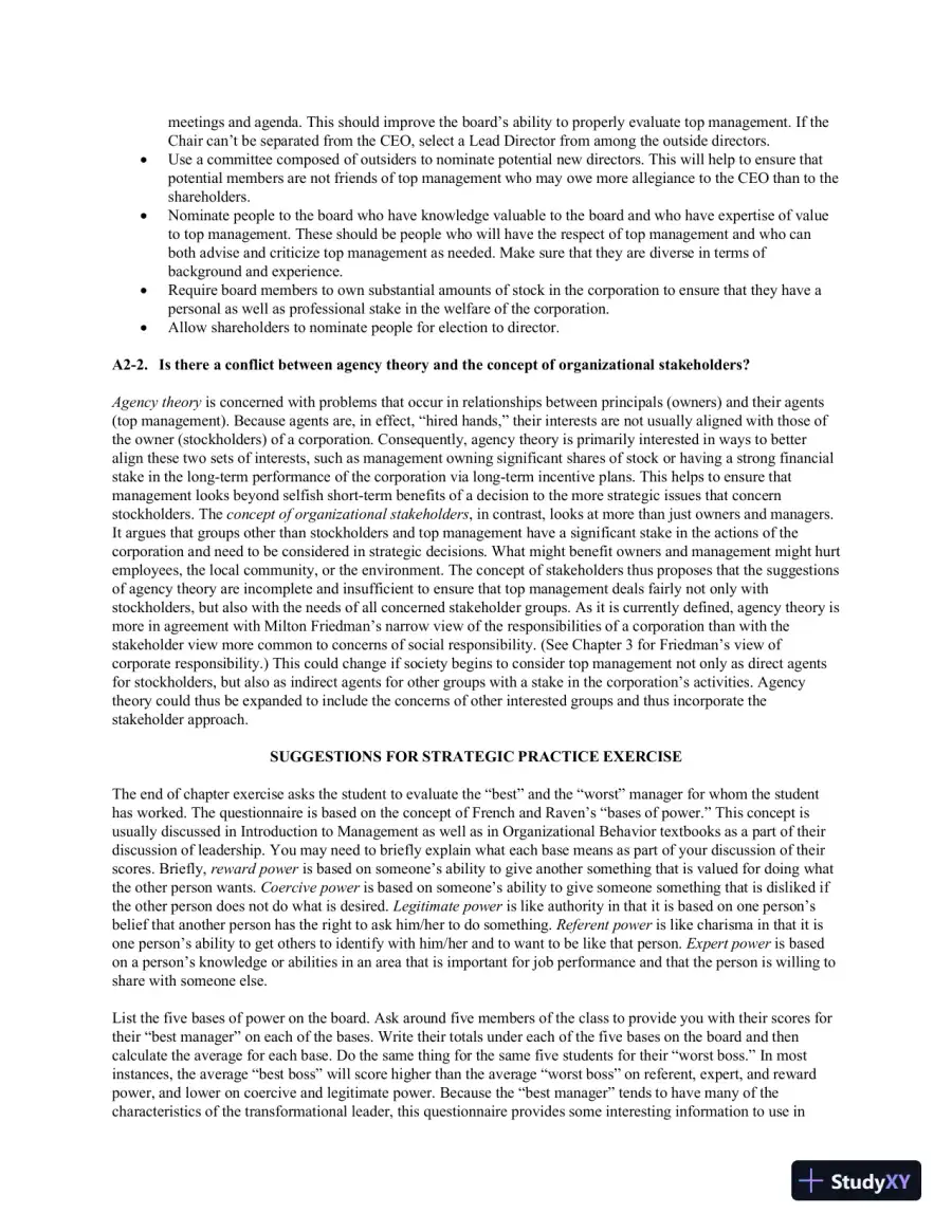 Strategic Management And Business Policy : Globalization, Innovation And Sustainability, 15th Edition Solution Manual, page 18