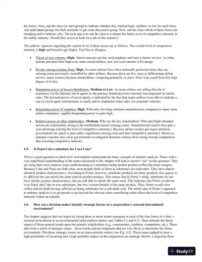 Strategic Management And Business Policy : Globalization, Innovation And Sustainability, 15th Edition Solution Manual - Page 27 preview image