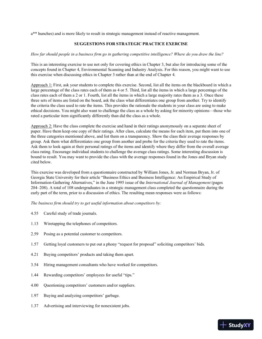 Strategic Management And Business Policy : Globalization, Innovation And Sustainability, 15th Edition Solution Manual, page 29