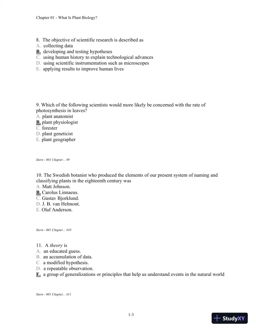 Stern's Introductory Plant Biology 12th Edition Test Bank, page 4