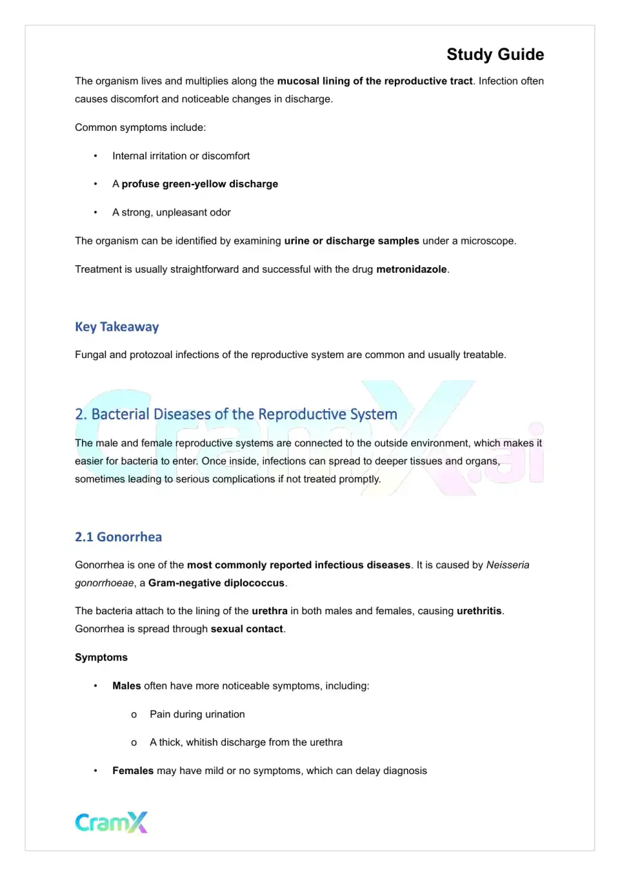 Microbiology - Diseases of the Reproductive System, page 2