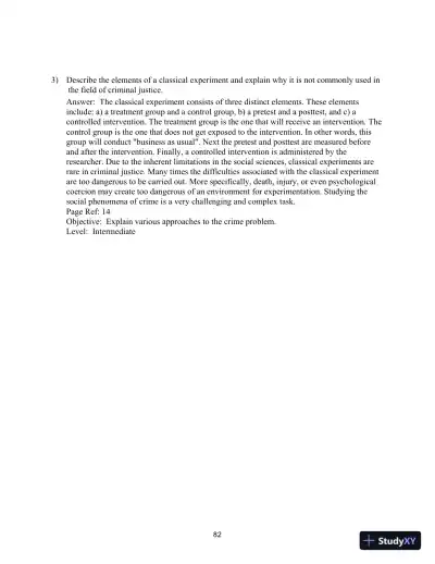 Test Bank for Crime Control In America: What Works, 4th Edition - Page 16 preview image