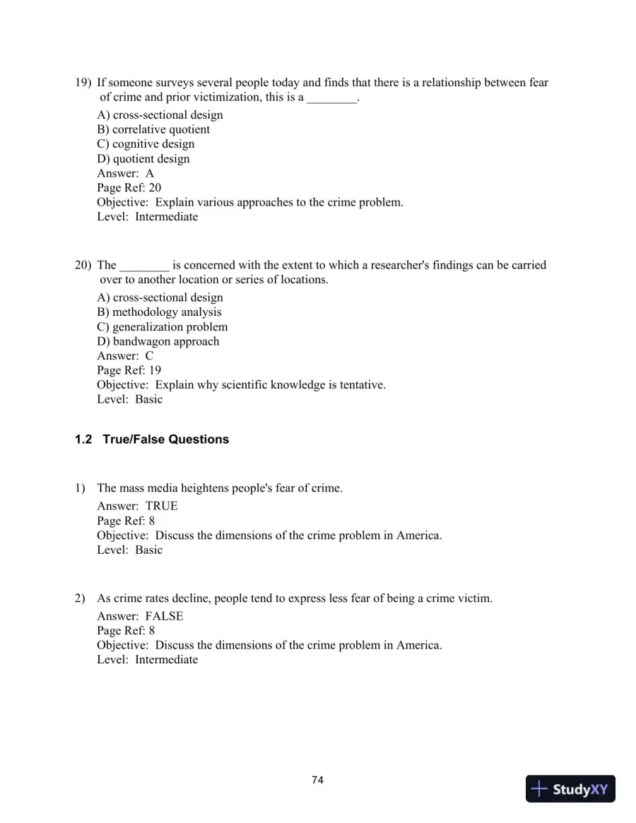 Test Bank for Crime Control In America: What Works, 4th Edition, page 8
