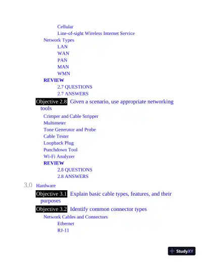 Mike Meyers' Comptia A+ Certification Passport, 220-1001 and 220-1002, 7th Edition (2020) - Page 20 preview image
