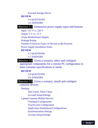 Mike Meyers' Comptia A+ Certification Passport, 220-1001 and 220-1002, 7th Edition (2020) - Page 25 preview image