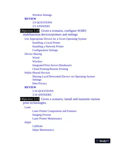 Mike Meyers' Comptia A+ Certification Passport, 220-1001 and 220-1002, 7th Edition (2020) - Page 26 preview image