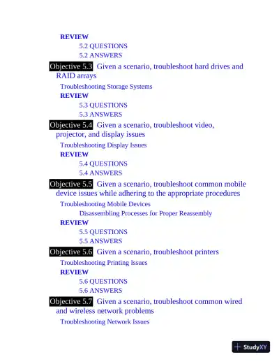 Mike Meyers' Comptia A+ Certification Passport, 220-1001 and 220-1002, 7th Edition (2020) - Page 29 preview image