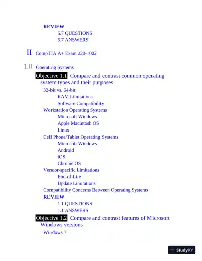 Mike Meyers' Comptia A+ Certification Passport, 220-1001 and 220-1002, 7th Edition (2020) - Page 30 preview image