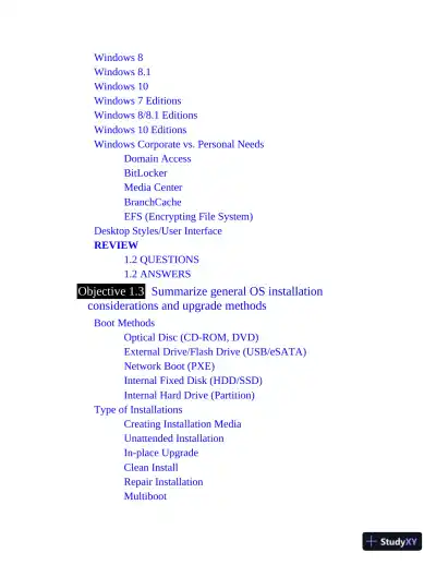 Mike Meyers' Comptia A+ Certification Passport, 220-1001 and 220-1002, 7th Edition (2020) - Page 31 preview image