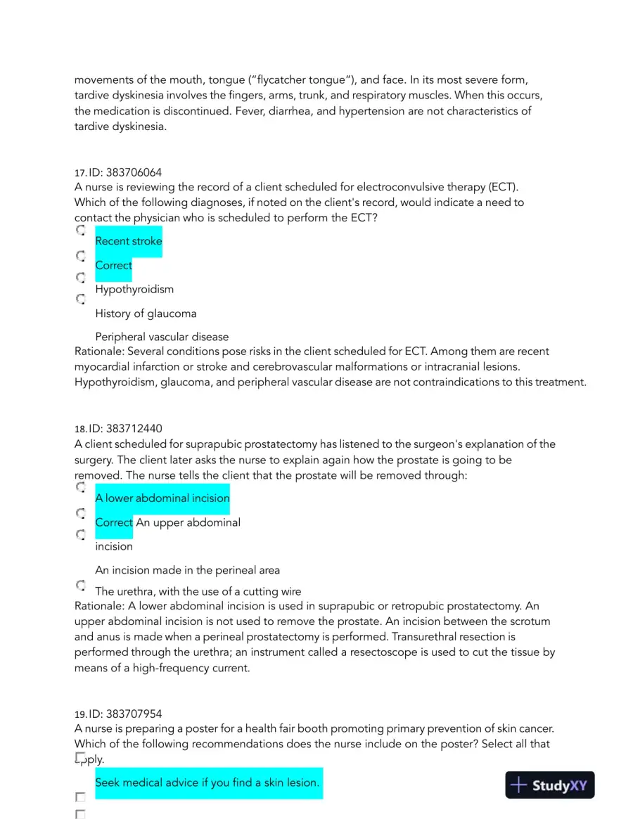 2023 HESI Pharmacology Comprehensive Real Exam With Answers (262 Solved Questions), page 14