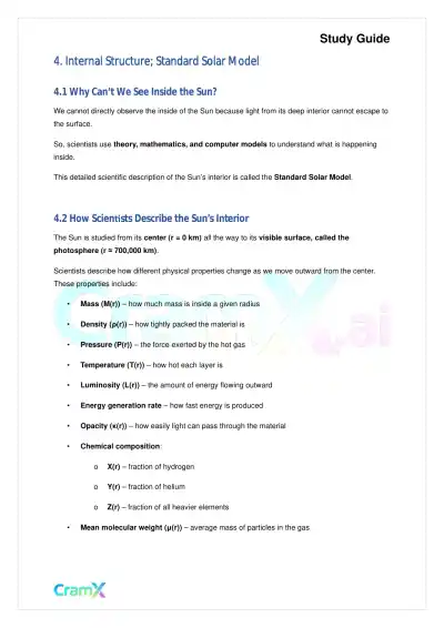 Astronomy - The Sun a Representative Star - Page 6 preview image