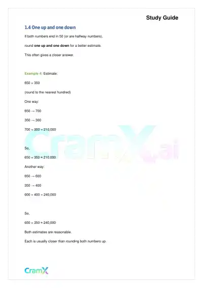 Basic Math and Pre-Algebra - Whole Numbers - Page 3 preview image