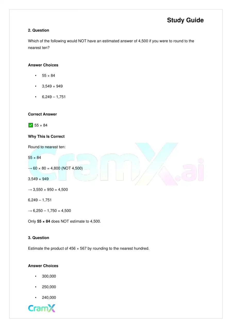 Basic Math and Pre-Algebra - Whole Numbers, page 6