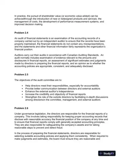 Accounting For Managers, 1st Canadian Edition Solution Manual - Page 6 preview image