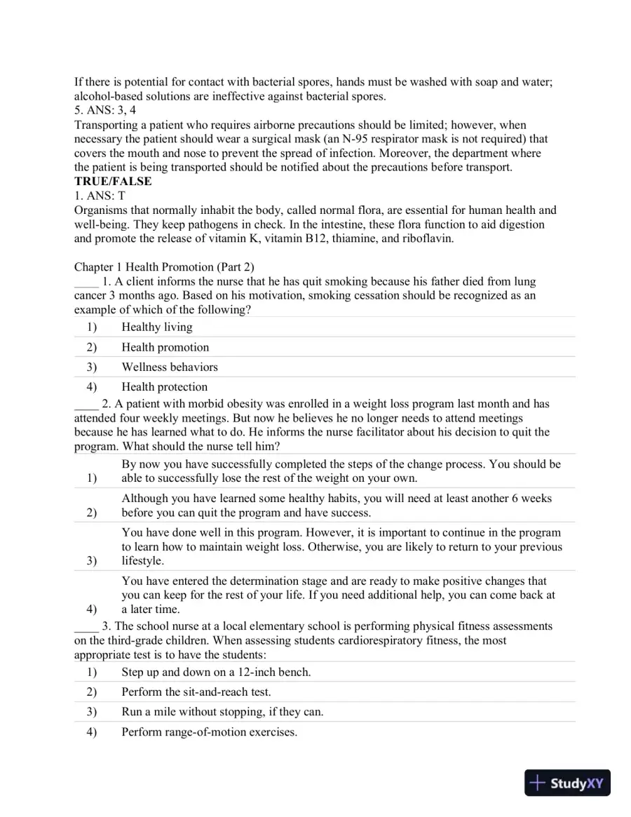 Test Bank For CURRENT Medical Diagnosis and Treatment 2019, 58th Edition, page 10