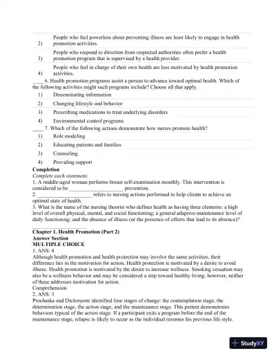 Test Bank For CURRENT Medical Diagnosis and Treatment 2019, 58th Edition - Page 13 preview image