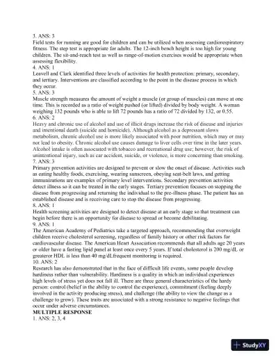 Test Bank For CURRENT Medical Diagnosis and Treatment 2019, 58th Edition - Page 14 preview image